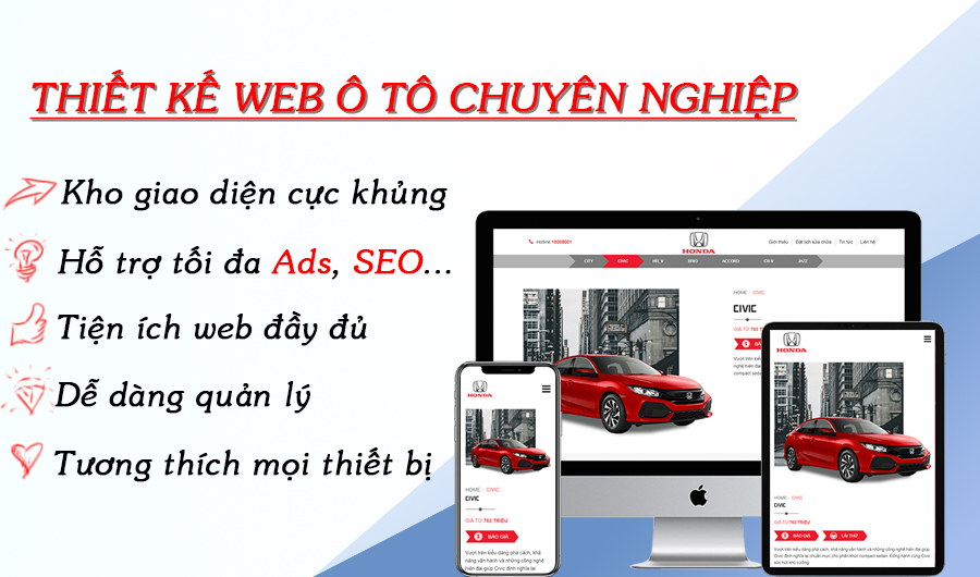 Thiết kế website chuyên nghiệp Auto360